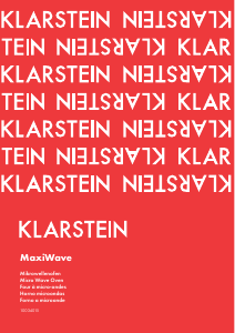 Manual de uso Klarstein 10034015 MaxiWave Microondas