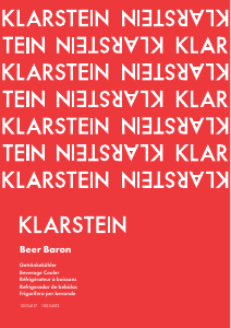 Bruksanvisning Klarstein 10034117 Beer Baron Kylskåp
