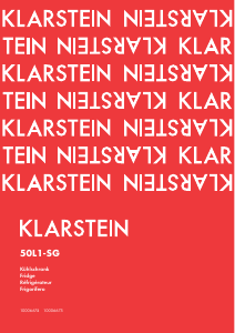 Handleiding Klarstein 10006674 50L1-SG Koelkast