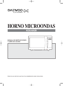 Manual de uso Daewoo KOG-8A2B Microondas