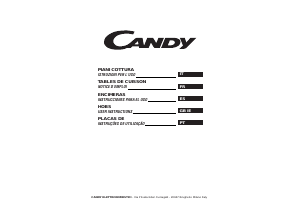 Manual de uso Candy PG750/1 SXXINT Placa