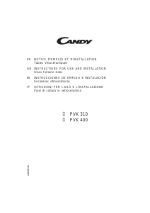 Manuale Candy PVK400/1W Piano cottura