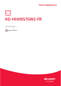 Mode d’emploi Sharp KD-HHH8S7GW2-FR Sèche-linge