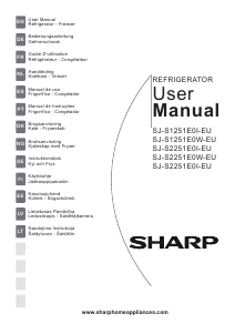 Mode d’emploi Sharp SJ-S2251E0W-EU Congélateur