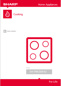 Mode d’emploi Sharp KH-7I19CS00-EU Table de cuisson
