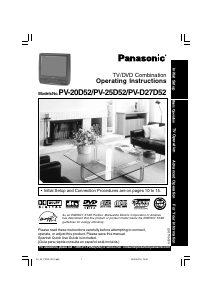 Handleiding Panasonic PV-25D52 Televisie
