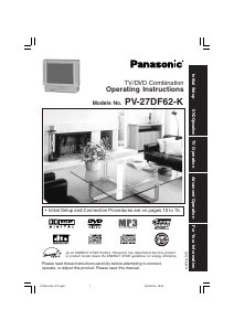 Mode d’emploi Panasonic PV-27DF62K Téléviseur