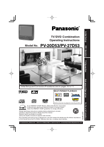 Manual Panasonic PV-20D53 Television