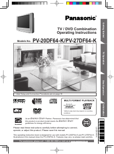 Manual Panasonic PV-27DF64K Television