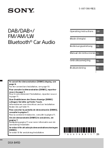 Manual de uso Sony DSX-B41D Radio para coche