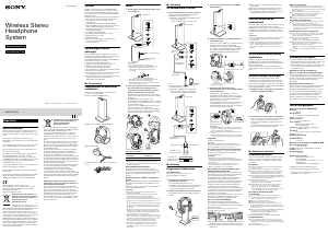 Manuale Sony MDR-RF865RK Cuffie