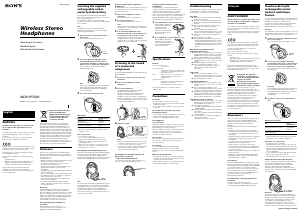 Manual de uso Sony MDR-RF5000 Auriculares