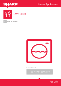 Mode d’emploi Sharp ES-HFA9123W3-FR Lave-linge