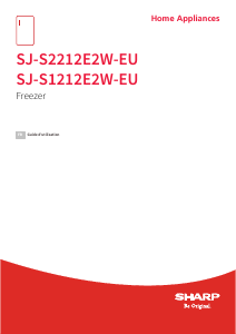 Mode d’emploi Sharp SJ-S1212E2W-EU Congélateur