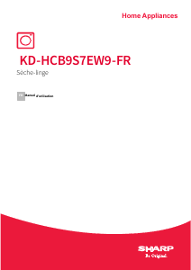 Mode d’emploi Sharp KD-HCB9S7EW9-FR Sèche-linge