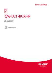 Mode d’emploi Sharp QW-D21I492X-FR Lave-vaisselle