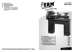 Handleiding FERM BLM1002 Draaibank