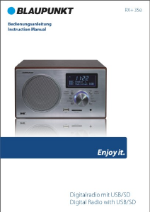 Bedienungsanleitung Blaupunkt RX+ 35E Radio