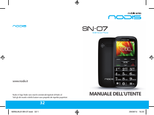 Manuale Nodis SN-07 Telefono cellulare