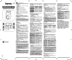 Bedienungsanleitung Hama Mini Zeitschaltuhr