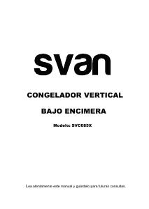 Manual Svan SVC085X Freezer