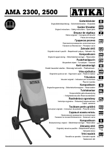 Bruksanvisning Atika AMA 2500 Kompostkvern