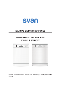 Manual de uso Svan SVJ303 Lavavajillas
