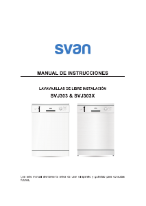 Manual de uso Svan SVJ303X Lavavajillas