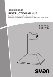 Manual de uso Svan SVCP900 Campana extractora