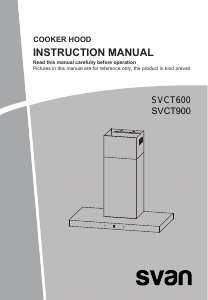 Handleiding Svan SVCT600 Afzuigkap