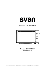 Manual de uso Svan SVMW720GB Microondas