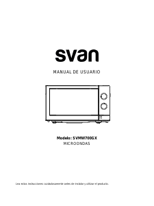 Manual de uso Svan SVMW700GX Microondas