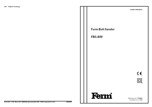 Manual FERM BSM4001 Belt Sander