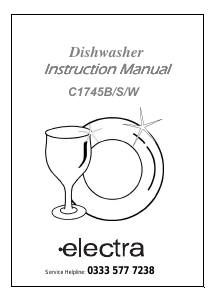 Electra c1745w best sale slimline dishwasher