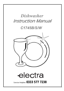 Manual Electra C1745S Dishwasher