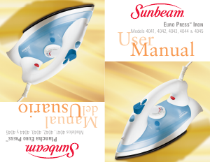 Manual Sunbeam 4044 Euro Press Iron