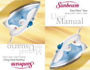 Manual de uso Sunbeam 4043 Euro Press Plancha