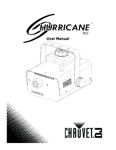 Manual Chauvet Hurricane 901 Fog Machine