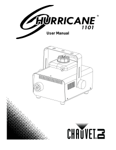 Manual Chauvet Hurricane 1101 Fog Machine