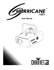 Manual Chauvet Hurricane 1301 Fog Machine