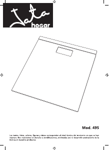 Mode d’emploi Jata 495 Pèse-personne