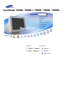 Manual Samsung 794MB SyncMaster Monitor