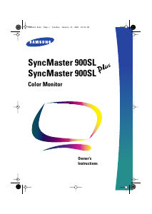 Manual Samsung 900SL SyncMaster Monitor