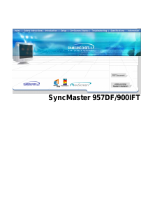 Manual Samsung 957DF SyncMaster Monitor