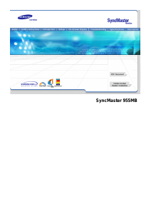 Manual Samsung 955MB SyncMaster Monitor