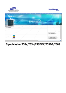 Manual Samsung 753DFX SyncMaster Monitor