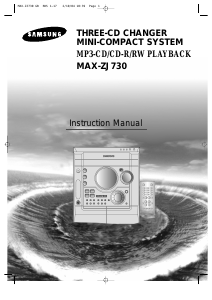 Manual Samsung MAX-ZJ730 Stereo-set