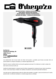 Manual Orbegozo SE 2225 Hair Dryer