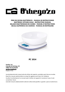 Manual Orbegozo PC 1014 Kitchen Scale