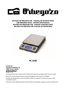 Manual de uso Orbegozo PC 3100 Báscula de cocina